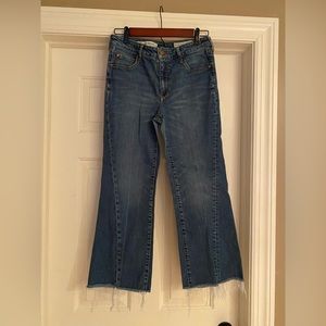 Pilcro high rise crop flare jeans Size 29